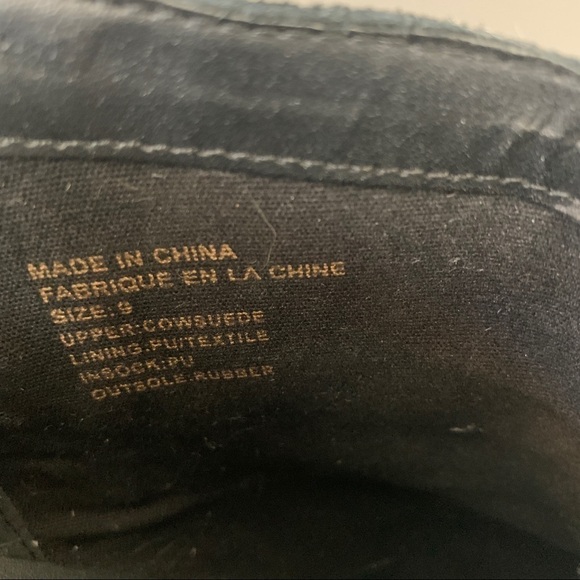 Urban Outfitters Black Suede Ankle Boots Size 9 - Picture 5 of 6